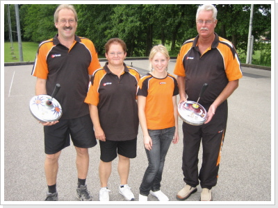 2. Platz Bayernpokal 2007 - Wenisch Dieter, Steinbrückner Ellen, Hawel Sandra und Hawel Waldemar